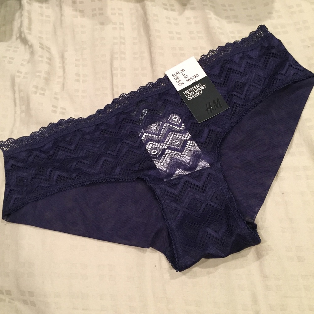 ✨2/$10✨ H&M Deep blue low waist cheeky panties